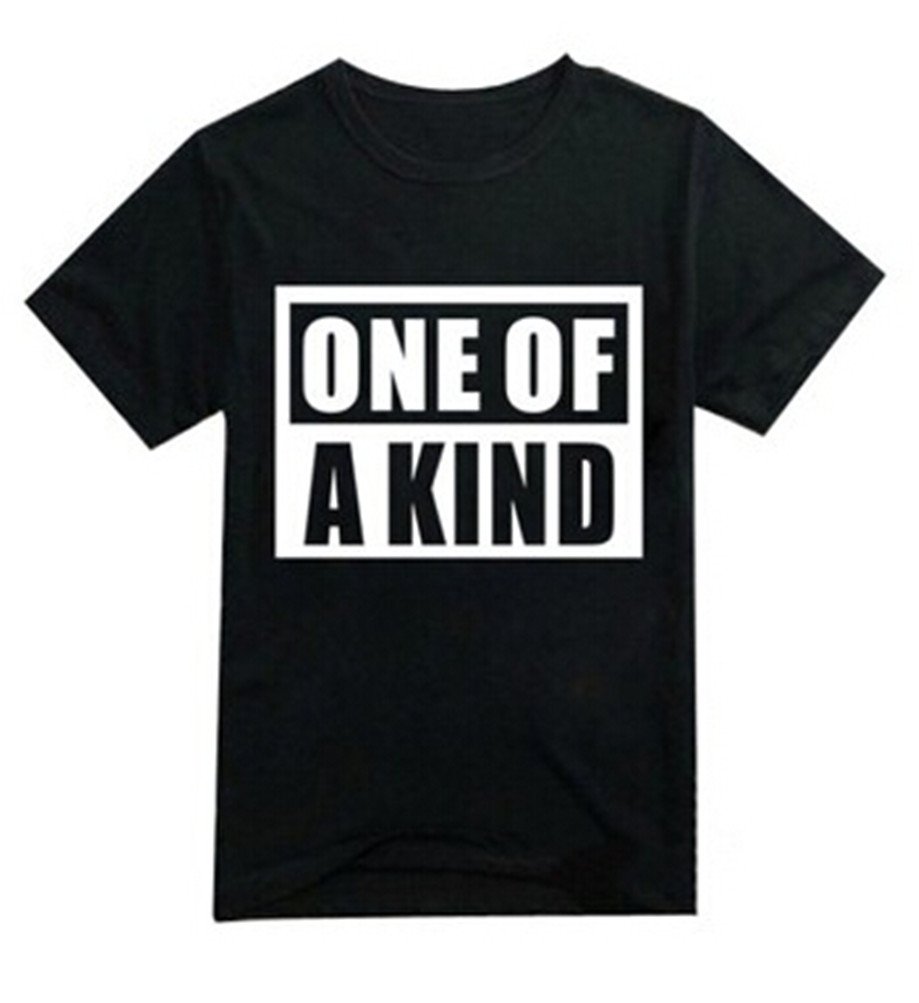 KeithBigbang ONE OF A KIND G-Dragon Taeyang Unisex T-shirt (Black, L)