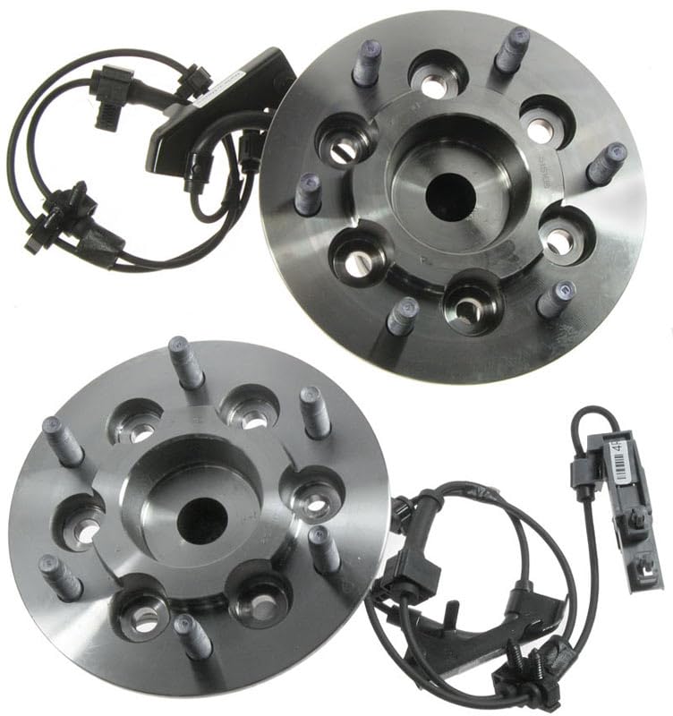 Image of TRQ 2 Piece Front Wheel Bearing & Hub Assembly Set Compatible with 2004-2008 Chevrolet Colorado GMC Canyon