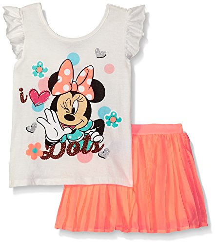 Disney Girls' 2 Piece Minnie Skirt Scooter Set