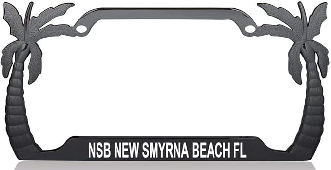 Amazon Com Custom Brother Nsb New Smyrna Beach Fl Palm Tree Design Quality Black Metal Car Suv Truck License Plate Frame M63 Automotive Amazon Com Custom Brother Nsb New Smyrna Beach Fl Palm Tree Design Quality Black Metal Car Suv Truck License Plate Frame M63 Automotive