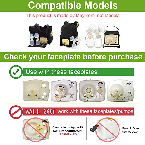 Image of 4 Replacement Tubing (2 Packs) Compatible with Medela Pump in Style and Pump in Style Advanced Breast Pump; Made by Maymom; Not Original Medela Tubing