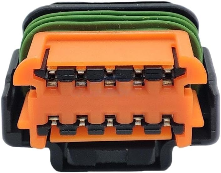10PIN Harness Wiring Pigtail Plug Connector of Adapter Plug Socket Cable for Headlights Fog Light for 0090-765(5PCS)