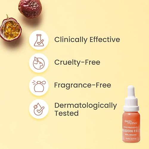 Miniatura 5 de Aceite prensado en frío de maracuyá, 0.5 fl oz, aceite antienvejecimiento, cura la piel seca, protege la piel del bronceado solar