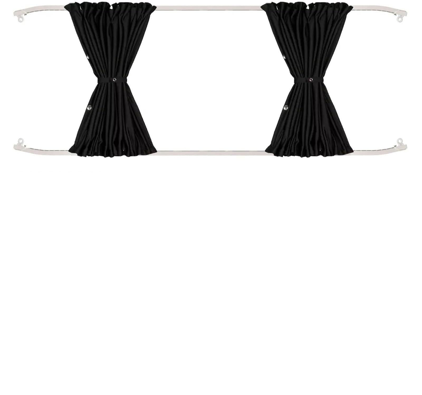 Parasoles Coche Cortinas Parasol Opacas para Ventana de privacidad Coche con toboganes para VW para Transporter T5 T6 .1 Van Travel Camping