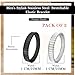 VAMA FASHIONS Stylish Mens Stainless Steel Stretchable Elastic Bracelets Casual Formal Silver Stretch Link Wristband Hand Bracelet for Men (Silver Black Bracelet For Men)