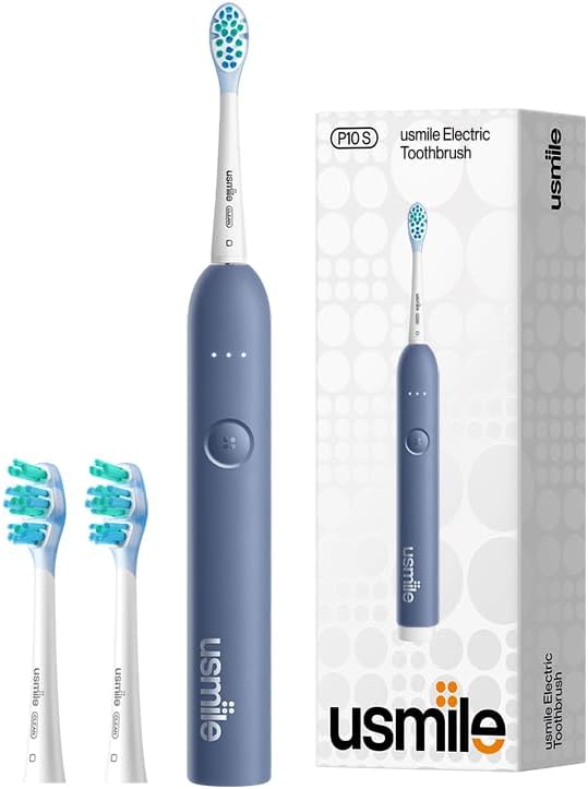 usmile P10S Sonic Electric Toothbrush, 180-Day Battery, Blue