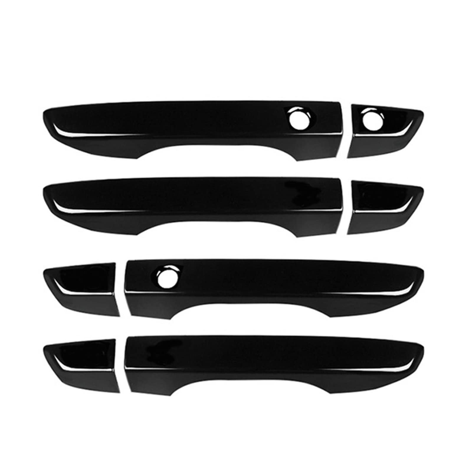 Bwjqqj Black Car Outer Door Handle For Civic 10Th 2016 2017 2018 2019 Car Decor 4Piece Door Handle Covers With Keyless Entry Exterior Door Handles Covers(Black)