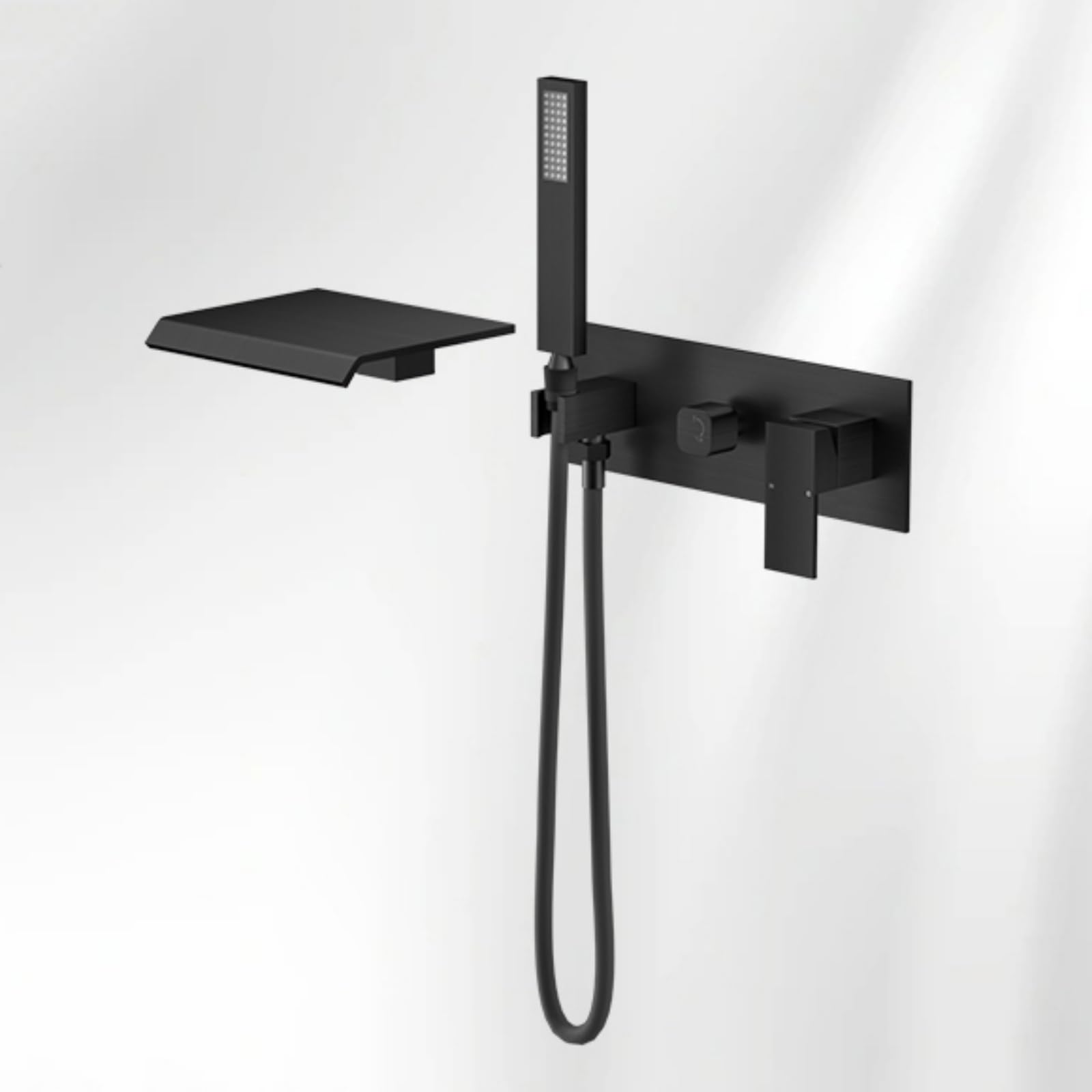 Tap taps de bain noirs LWX cascade de douche murale design