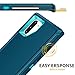 Mieziba for Galaxy Note 10 Plus Case,Shockproof Dropproof Dustproof,3-Layer Full Body Protection Heavy Duty Hard Cover Case for Galaxy Note 10 Plus 6.8 inch(2019 Release),Turquoise