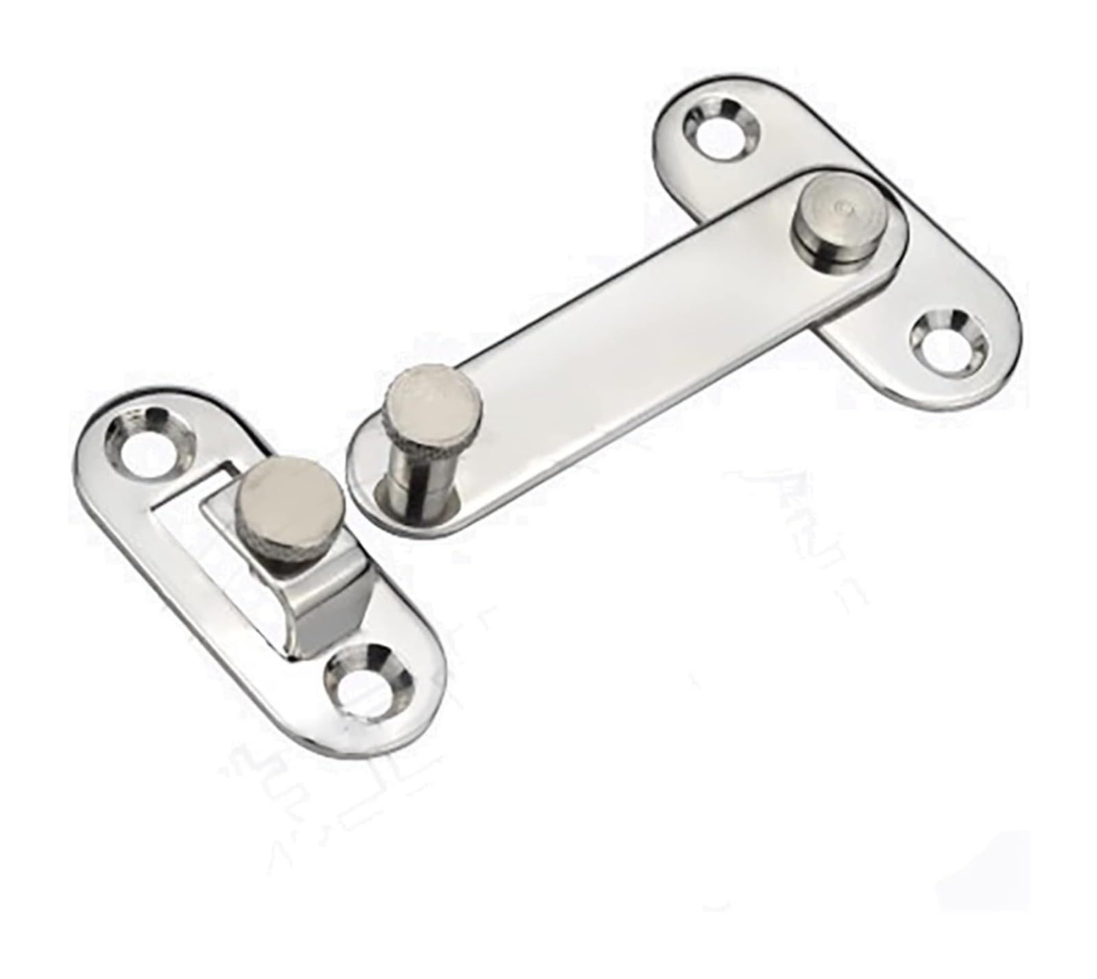 Door Lock Bolt, Stainless Steel 304 Sliding Bolt Door Latch Hook Hasp Cabinet Lock