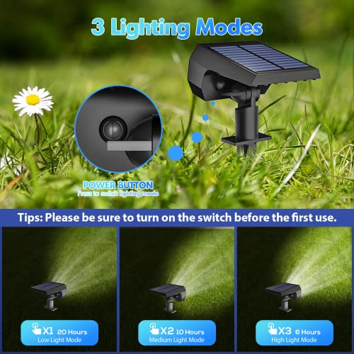 Nymphy Solar Lights Outdoor Waterproof Ip68, 56 Led 3 Lighting Modes Solar Powered Garden Yard Spot Lights For Outdoor Landscape Decoration- 4 Pack (Cool White) #TOP3
