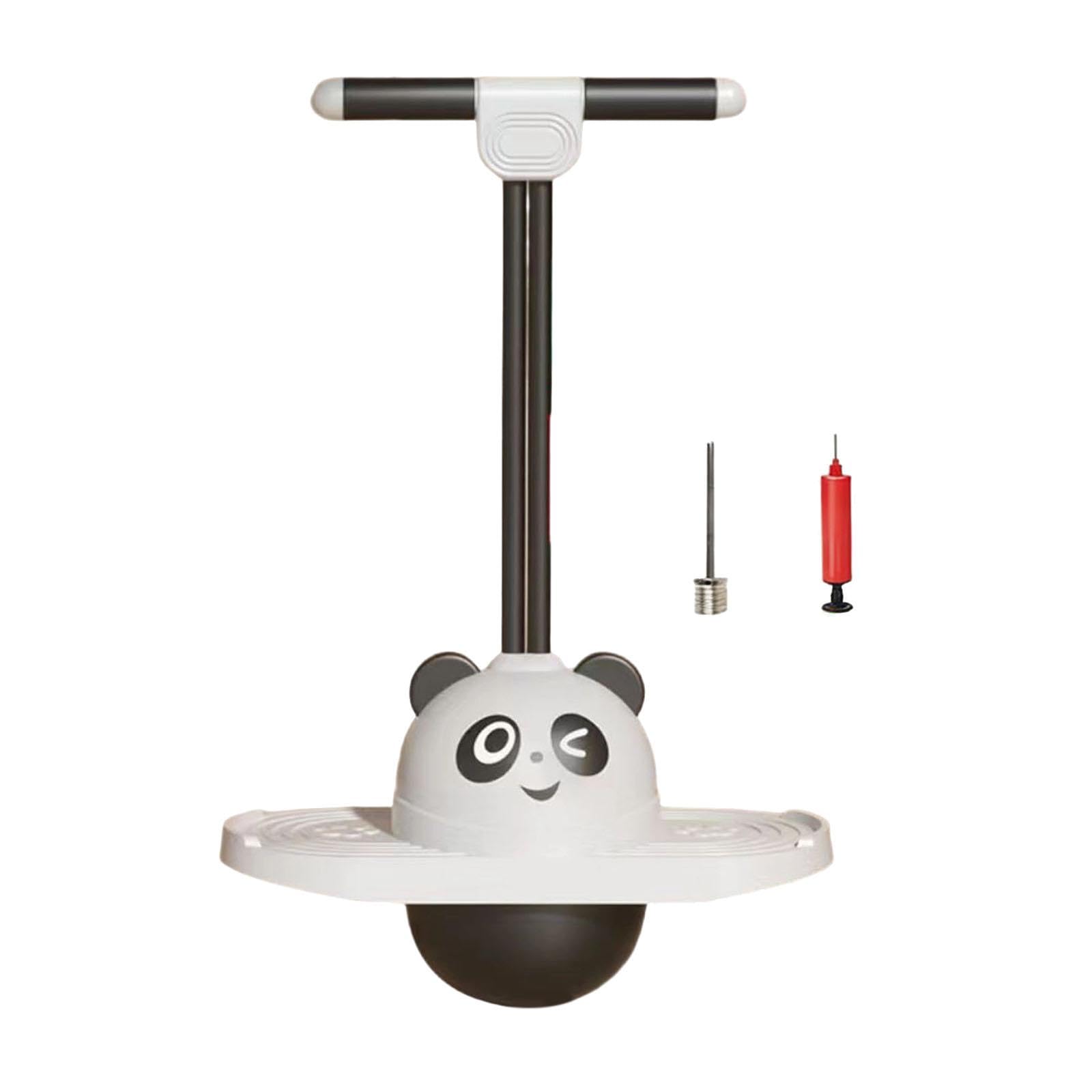 Pogo Ball Piattaforma Gioco Bambini Esercizio Equilibrio Manico Resistente Antiscivolo Materiale Solido in Pp PVC Adatto Allenamento Fisico Cortile Pa