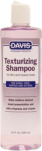 Davis TEXS12 Champú texturizante para mascotas, 12 onzas