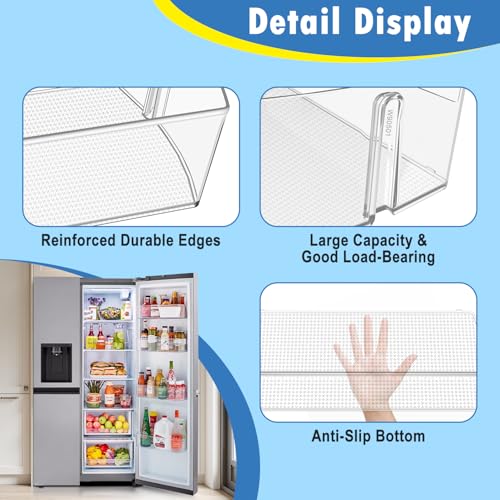 Image of UPGRADED MAN64890501 Refrigerator Door Bin Replacement,Compatible with LG Refrigerator Door Shelf Parts LHSXS2706S LRSOS2706S LRSXS2706W,For Kenmore Refrigerator Parts Door Basket 64890501