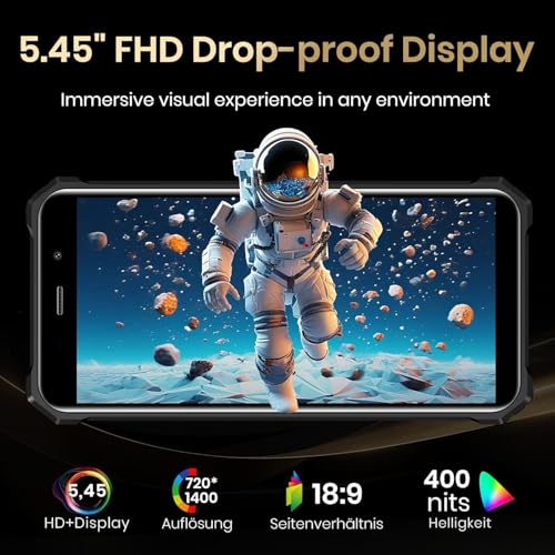 Image of FOSSIBOT F101P 7+64GB+1TB Storage,Rugged Call Phone Unlocked,Waterproof Smartphone,4G Dual SIM OTG Octa-core 18W10600mAh 123dB Loud Volume Phone 5.45 inch 24MP+8MP Camera,2026 Red