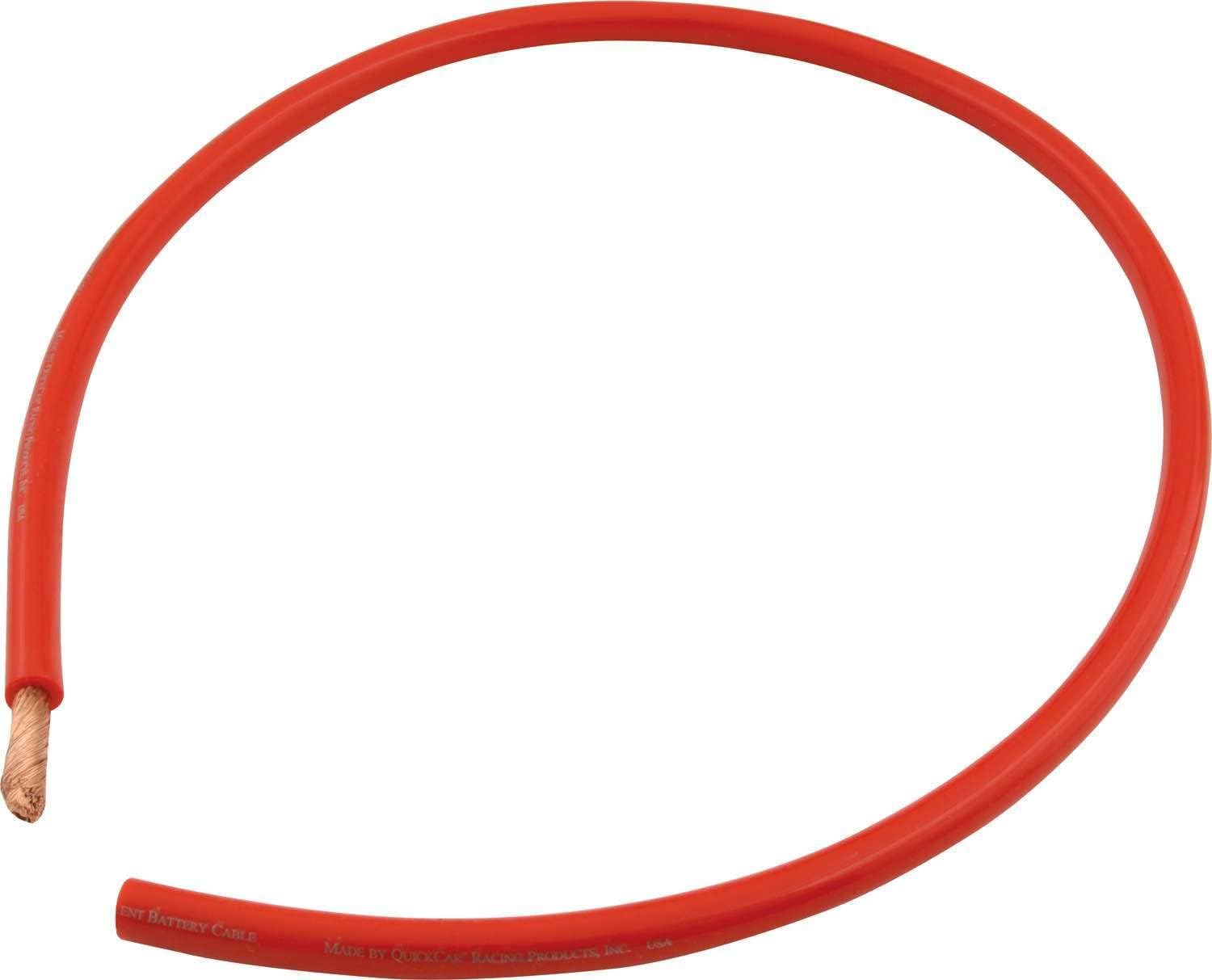 4 Gauge 4 AWG Red Positive Battery Cable (10 Foot Long)