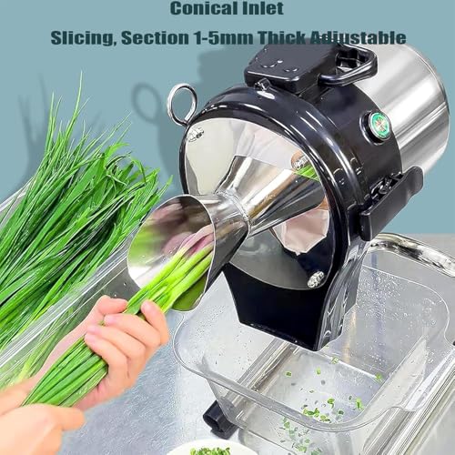 Cortadora Comercial Eléctrica de Verduras 1-5mm Ajustable miniatura 7