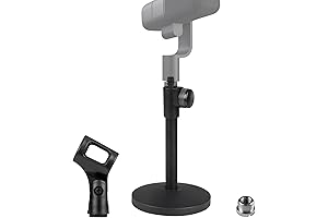 Geekria Telescoping Microphone Stand for Blue Yeti, Snowball iCE