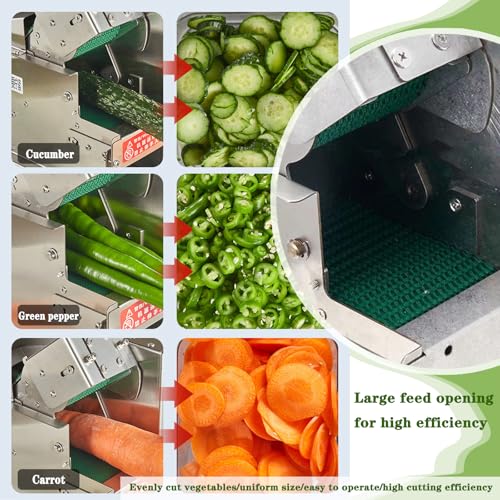 Cortadora automática de vegetales comercial 200W miniatura 4