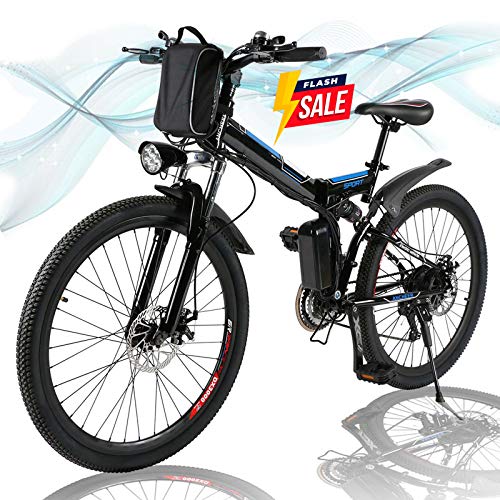 Hiriyt Faltbares E-Bike,36V 250W Elektrofahrräder, 8A Lithium Batterie Mountainbike,26 Zoll Große Kapazität Pedelec mit Lithium-Akku und Ladegerät