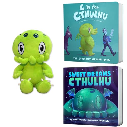 Image of C is for Cthulhu Board Books & Baby Cthulhu Plush Bundle