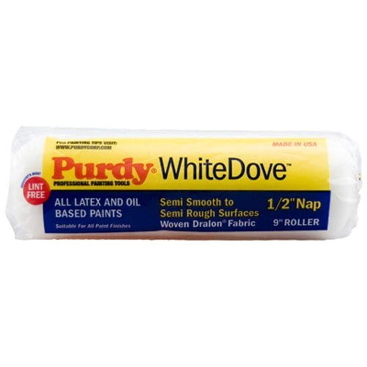 Purdy 140671093 Pro-Extra White Dove Roller Cover, 9 inch x 1/2 inch nap