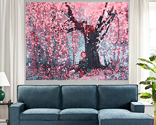 De-Mon Sla-Yer Tapestry Wall Hanging, Anime Tapestry Poster Home Decor For Birthday Living Room Bedroom Wall Art Decoration, Large Size 79" X 59" 39" X 59" (Family Affection) #TOP7