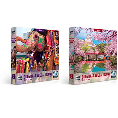 Quebra-Cabeça, Toyster, Cores da Ásia, 1000 Peças, Embalagem com 01 Unidade, Modelos variados 3 Quebra-Cabeça, Toyster, Cores da Ásia, 1000 Peças, Embalagem com 01 Unidade, Modelos variados - Imagem 3
