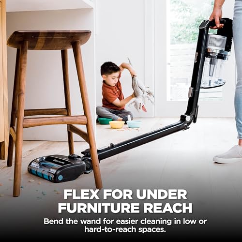 Image of Shark Vertex Pro Cordless Vacuum Cleaner with HEPA Filter, Lightweight, Portable, Removable Handheld, Self Cleaning DuoClean PowerFins, 120-min Runtime, IQ Display, Black /Silver, IZ682H