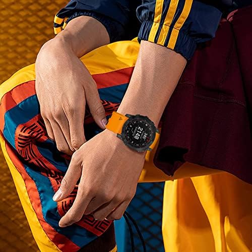 Fenix 7X Strap - 26mm Soft Silicone Sports Replacement for Fenix 8 51mm, 6X Pro, 5X Plus, 3, 3 HR - Adjustable Quick-Fit Watch Band
