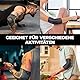 VITTO Ellenbogenbandage – Ellenbogen bandagen Herren und Damen – am besten als Tennisarm Bandage, Golfarm Bandage oder Kraftsport (L, Grau)