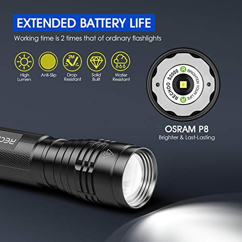 Rechoo S2000 Upgraded Powerful 2000 High Lumens Flashlights thumb #1