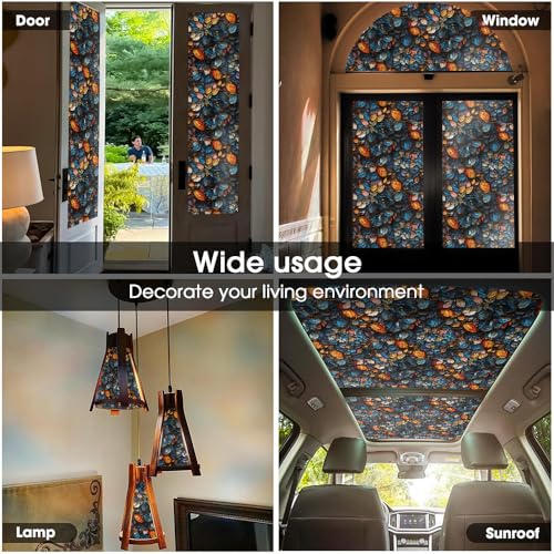 Vinilo Decorativo Dark Mosaic Floral 15.7x118 in miniatura 4