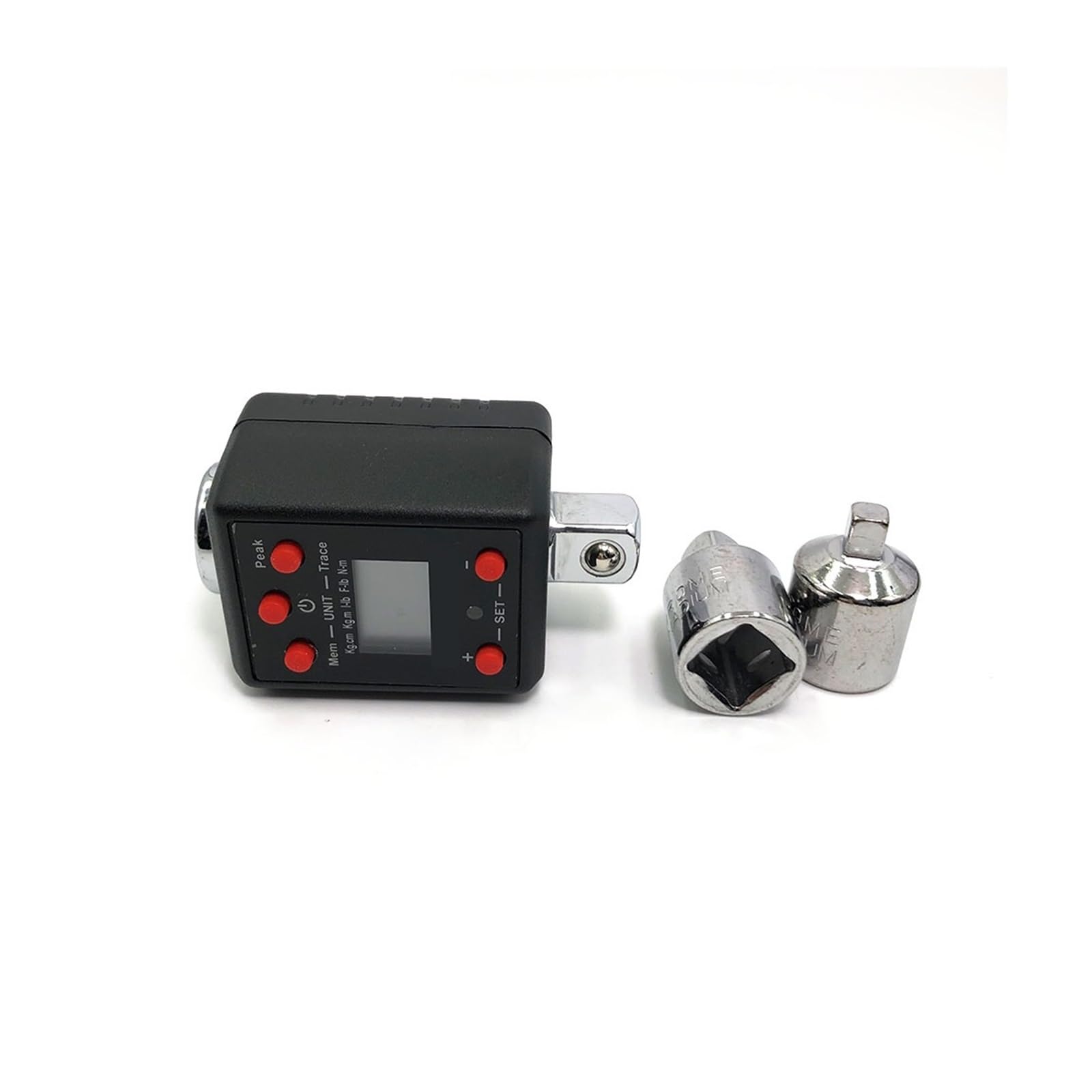 Cyfrowy klucz dynamometryczny 1/2 "regulowany adapter pomiarowy z brzęczykiem i powiadomieniem o lampie błyskowej LED Narzędzie do naprawy samochodu dla roweru
