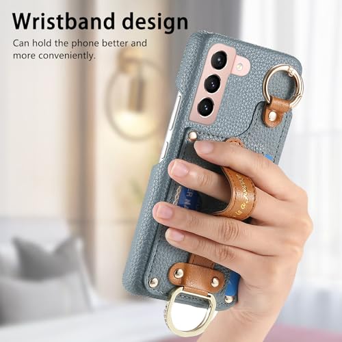 Coque S22 Plus antichoc Asuwish LZWWDZHK US bleu rigide - 5