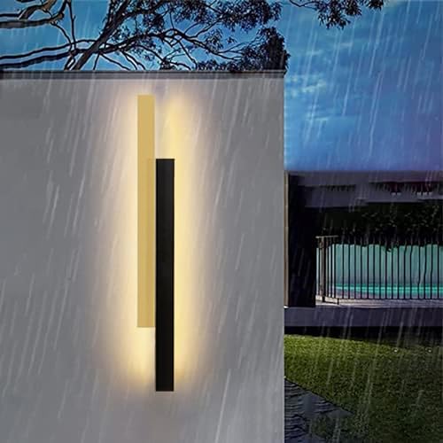 Applique murale LED étanche IP65 en aluminium et acrylique de 40cm pour escalier