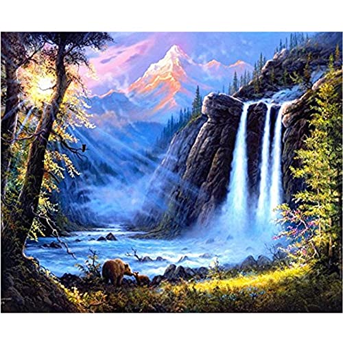 Cadeau d'image de mosaïque nature kit peinture diamant pour anniversaire et fête