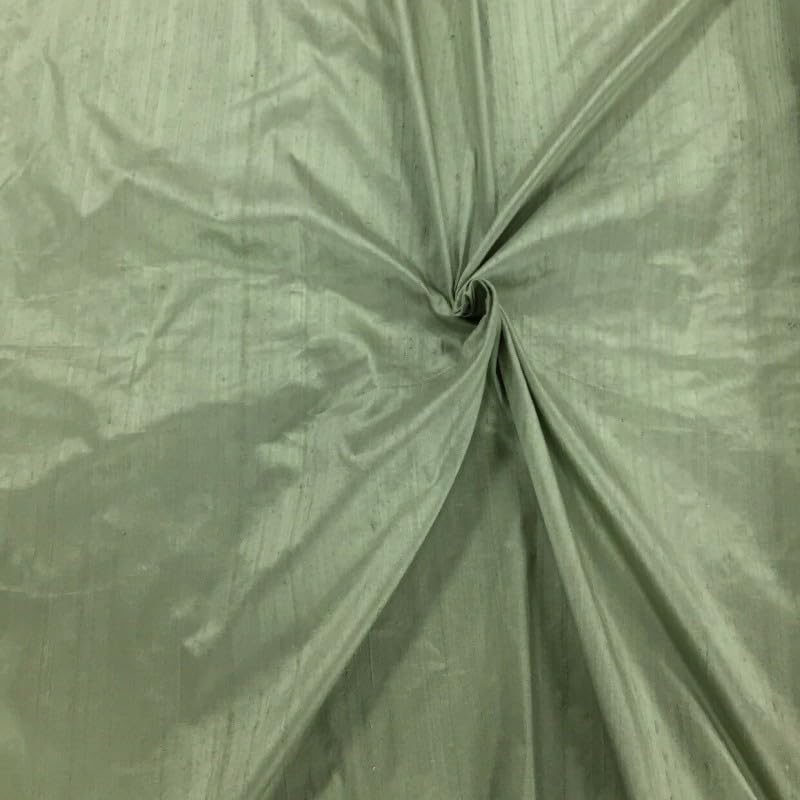 EU Fabrics Silk Dupion Fabric | Pure Silk Material for Dressmaking | Ideal for Fancy Dress, Curtains, Home Decor and Craft | 100% Raw Silk Fabric by The Metre (Lily, Cut by The metre)
