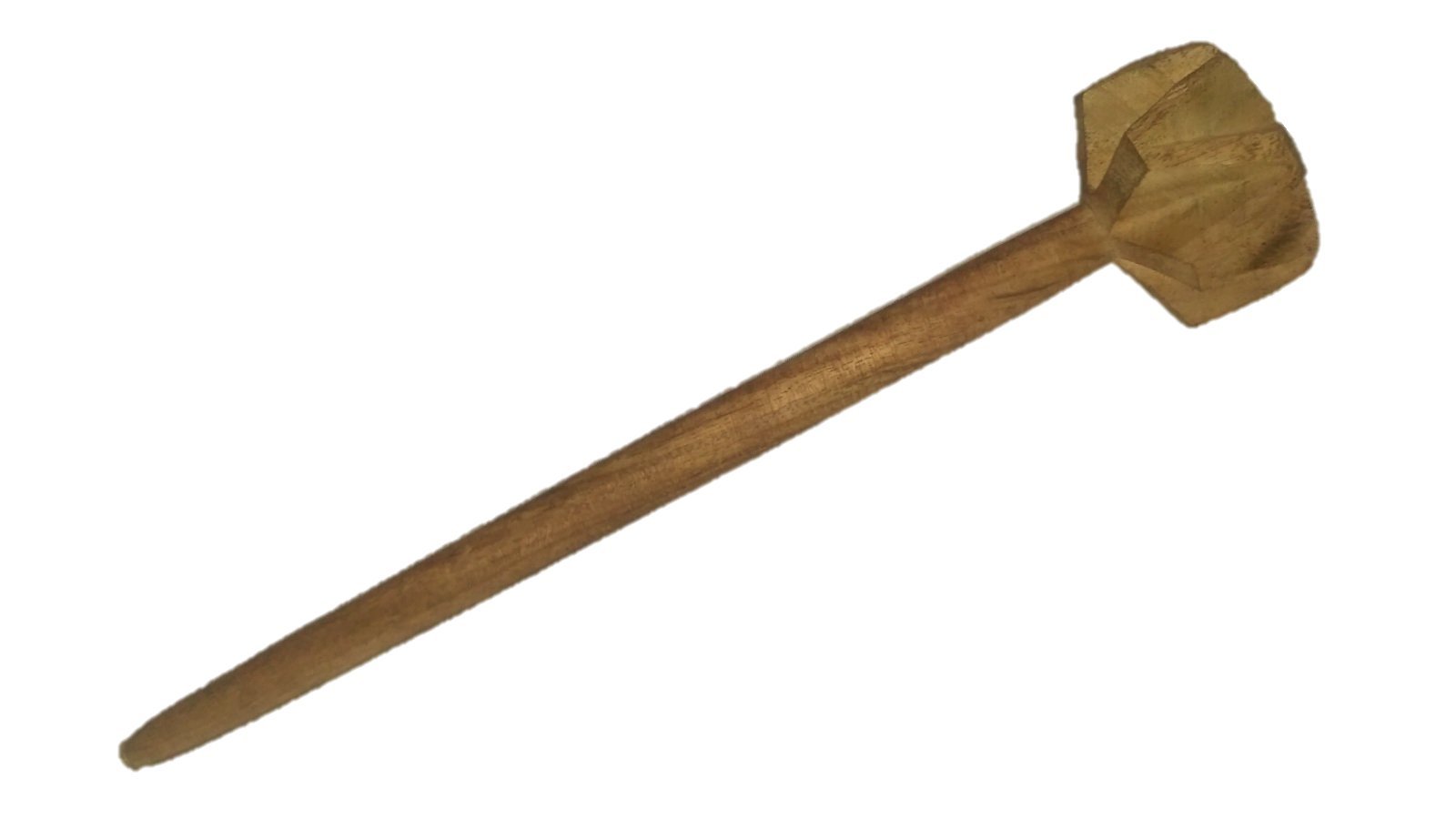 Handmade ONE PIECE Wooden Whisk Beater Wooden MATHANI RAVAI, RAVI, Hand Mixer 13 inch Size Medium for Every Kitchen uses 1