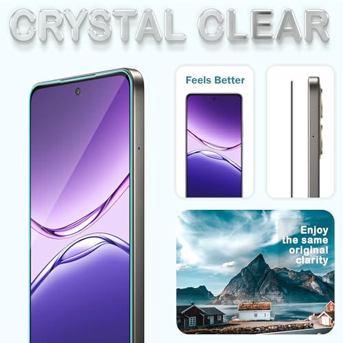 Image of ArmourPro Military Grade Gorilla Tempered Glass Compatible For Oppo A5 Pro (6.67 Inch) With Easy Installation Kit for Smartphone| Edge To Edge Coverage | Black, Pack of 2