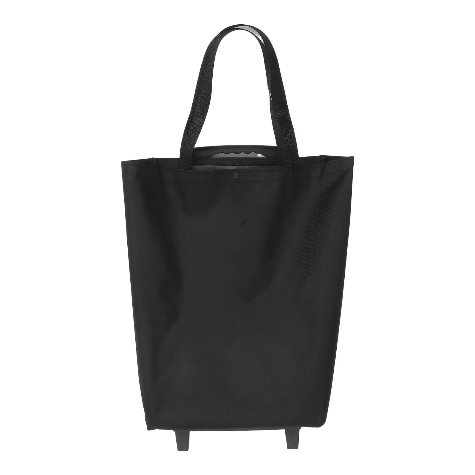 Cact - Carrito plegable con ruedas pequeñas, acero al carbono y tela, ideal para transportar artículos de la casa y la casa, color negro