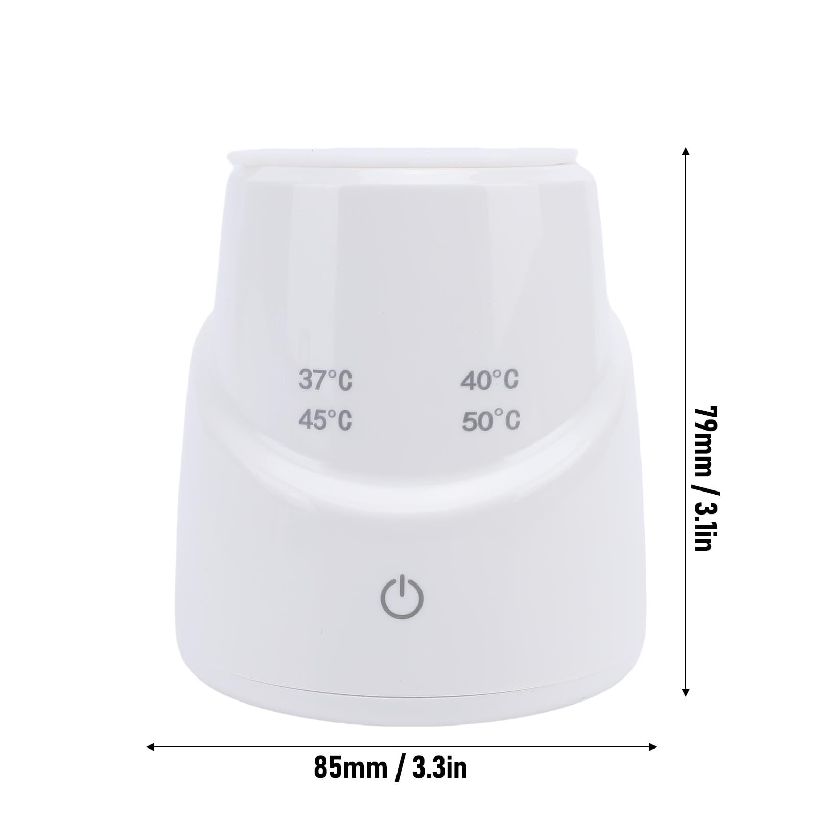 YWBL-WH Scaldabiberon Portatile, Scaldalatte Riscaldato Tramite USB per Latte Artificiale, Batteria da 4500 MAh per Alimentazione Notturna e Viaggi