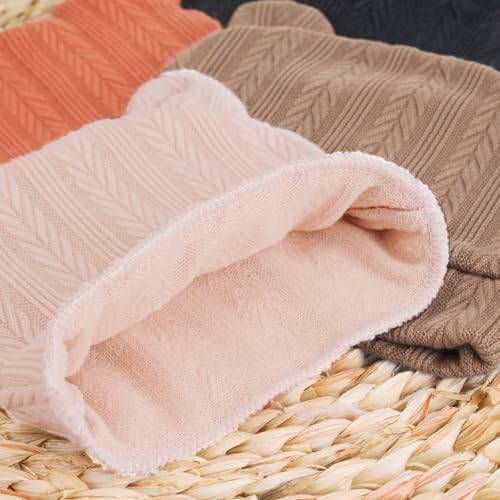 Image of BQUBO Newborn Baby Hats Bear Ears and Mittens Sets Preemie Caps Baby Boy Girl Infant Hospital Beanie for 0-3 Months