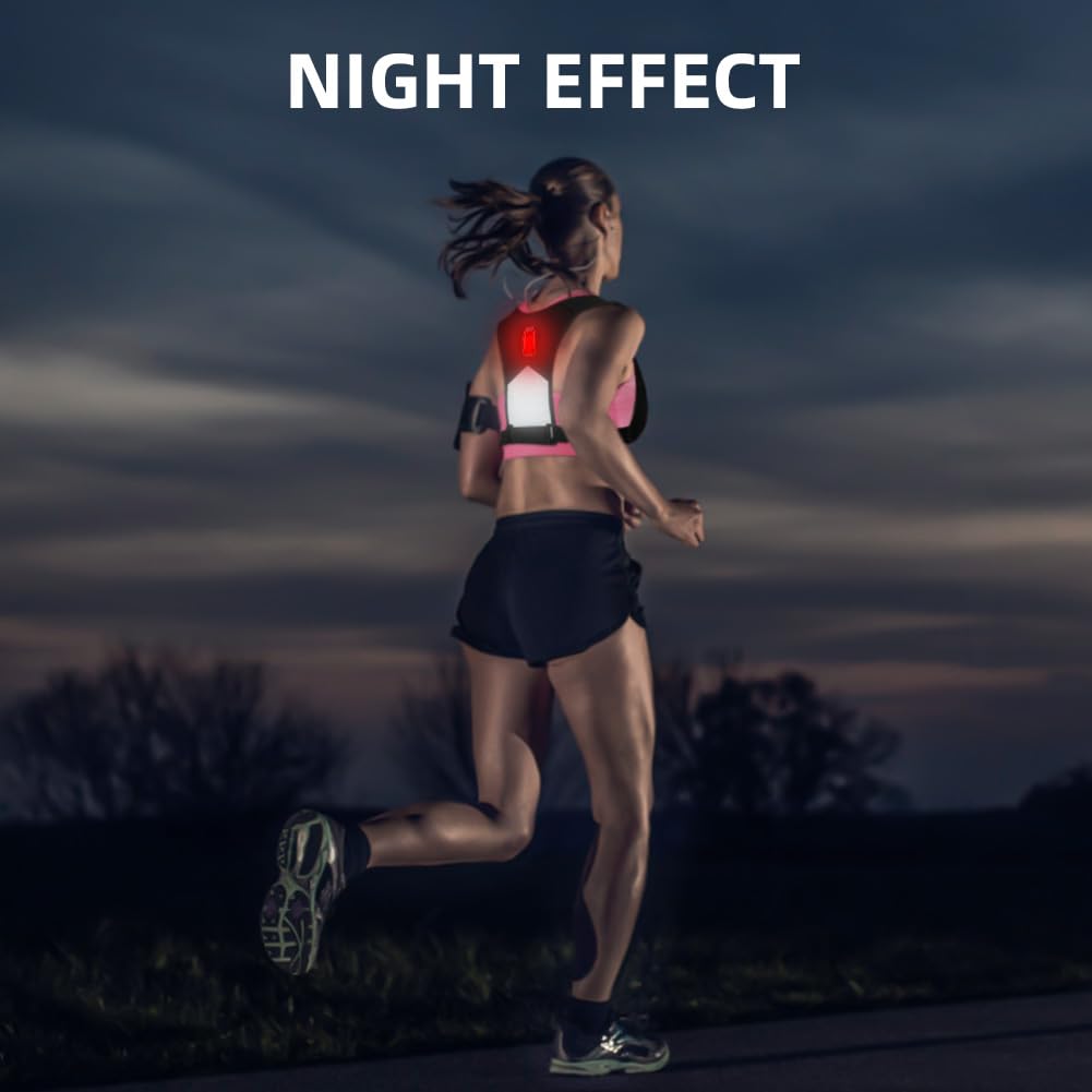 Flintronic Gilet Riflettente Porta Telefono per Ciclismo Jogging Escursionismo