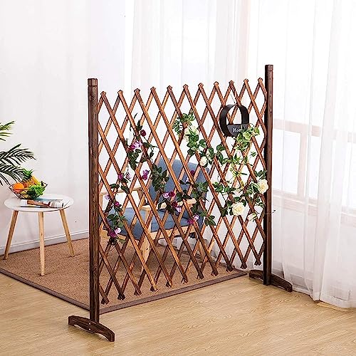 Mampara de jardín, decoración del hogar autosuficiente, estante de flores trepadoras, valla, rejilla de expansión independiente, valla para mascotas, valla de habitación (un color, 200 x 60 cm)