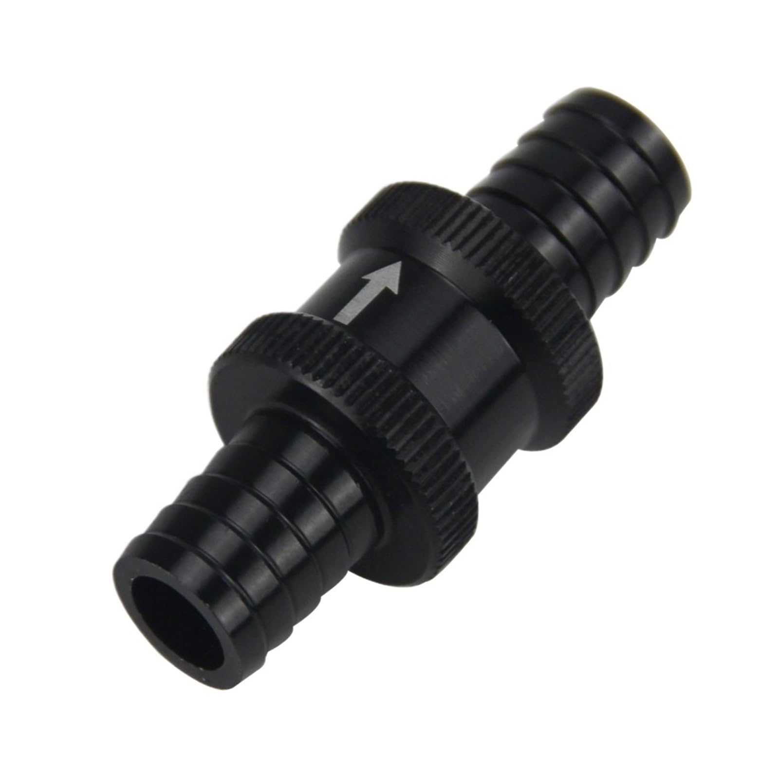 Uyzndkvsi 14Mm Black 6 Size 4Mm / 6Mm / 8Mm / 10Mm / 12Mm / 16Mm Non Return 1 Way Check Valve Aluminum Alloy(14Mm Black)
