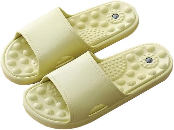 Plantar Fasciitis Massage Slippers Women Men Acupressure Sandals Open Toe Shower Shoes Summer House Slides Relief Foot Arch Arthritis Neuropathy Pain (Color : Green, Size : 38/39 EU)