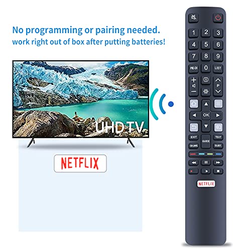 TCNOUMT Replacement TCL ARC802N RC802N YUI1TV Remote Control for TCL Thomson 4K LCD LED Smart TV RC802N YA12 32DS520 40S6000FS 49DP600 49S6000FS 50DP600 F43S5916 H32S5916 - Image 4