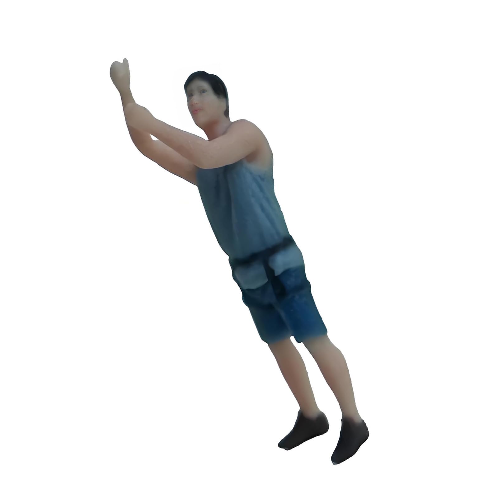 Ekoama Rock Figure Model 1:64 Scale Hand Painted Miniature Figure for Miniature Scenes Dioramas Props,Model Car Display