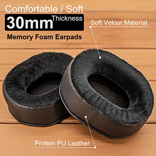 Almohadillas de Repuesto Arctis 7 para Auriculares Compatibles con ATH-M50x M50 M40, Arctis 7 Arctis Pro, ATH-WS1100iS, HD280 Pro, MDR-7506 V6 (Velour Híbrido) miniatura 6